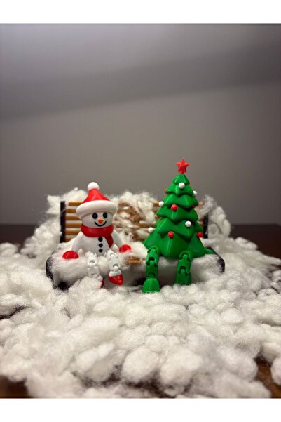 Eynes Aydınlatma تمثال رجل الثلج وشجرة الصنوبر، ديكور السنة الجديدة، زينة عيد الميلاد، ديكور المنزل، هدية السنة الجديدة