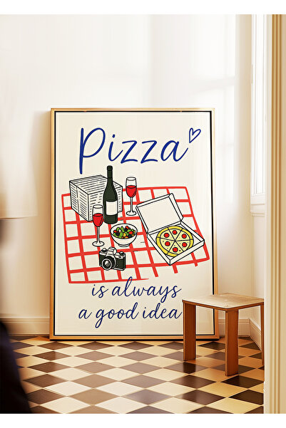 ARTHOUSECOLLECTIVE Poster Minimal Pizza - Colecția Pizza 5 - Poster fără cadr...