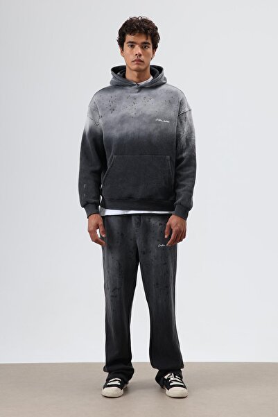 VAMOSCLO Washable Oversized tracksuit set black