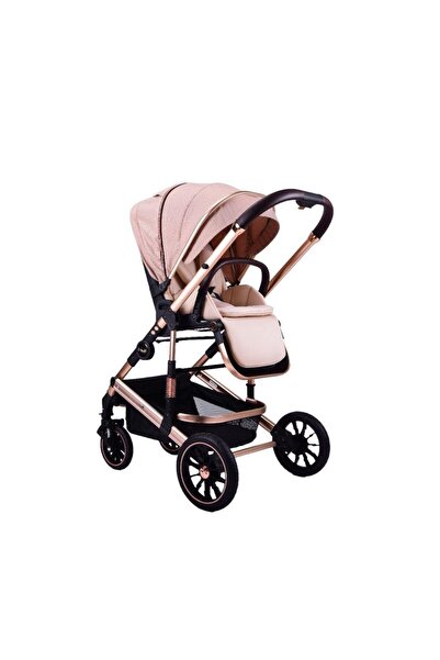 L-Sun Luxury Reversible Foldable Stroller 3 in 1 Pink