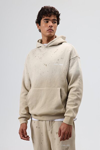 VAMOSCLO Washable Oversized Tracksuit Set Beige