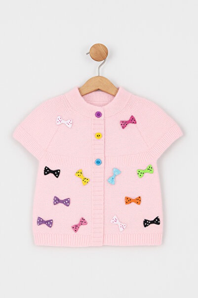 babynow Vestă cu fundă colorată pentru fetițe BabyNova