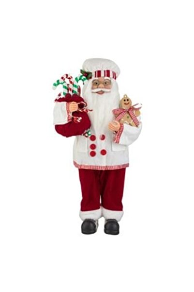 OEM Figurină decorativă Moș Crăciun cofetar 45 cm