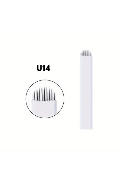 Bmx 14U KIL TEKNİĞİ 10 adet KALICI MAKYAJ MİCROBLADİNG İĞNE ESNEMEZ KALİTELİ