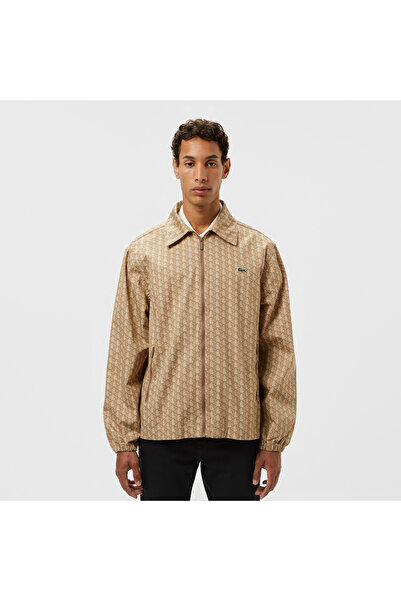 Lacoste Erkek Loose Fit Monogram Bej Ceket