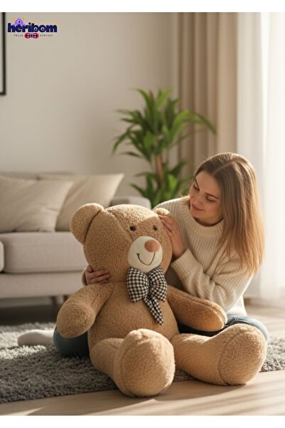 Heribom 90 Cm Peluş Ayı Büyük Boy - Sevgili Hediye- Doğum Günü Hediyesi