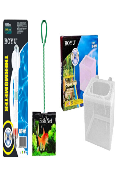 Boyu Akvaryum Cam Derece, Tül Yavruluk, Liya Kepçe Orta Boy 5 Numara