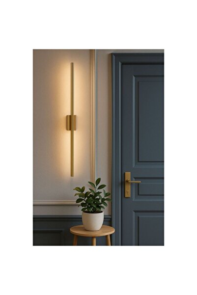 MİNEVOO Modern Dekoratif Elektrikli Led Duvar Aplik Uzun Çubuk Led Tekli 75 Cm Gün Işığı