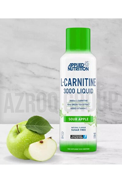 applied nutrition L-Carnitine Liquid 3000mg, 480 ml Sour Apple