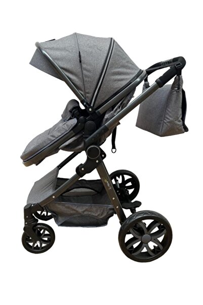 L-Sun 2-in-1 Reversible Stroller, Bassinet and Seat - Gray