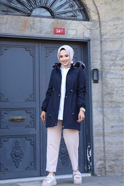 Vibeys Moda Winter Coat & Jacket with Fur Inside and Waterproof