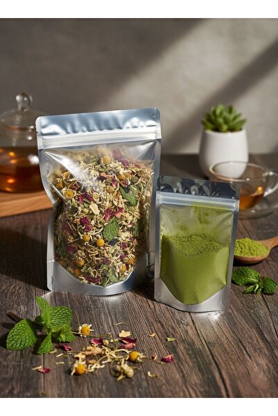 Okumuş Home METALİZE ŞEFFAF DOYPACK KİLİTLİ SAKLAMA POŞETİ 13X22,5 -18X29 (20...