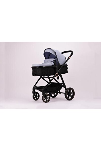 L-Sun 2-in-1 Reversible Carrycot Stroller, 0-36 Months, Ultra-compact Fold - Gray