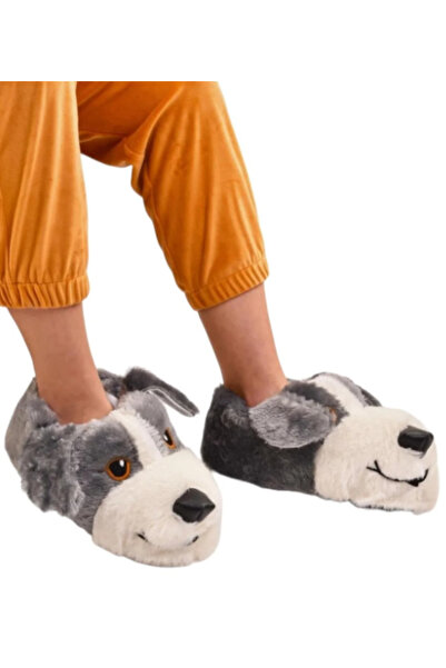 REALMİNE Fluffy Animal Figure Slippers - Women - Men - Children - House Slippers - Furry Slippers - Plush