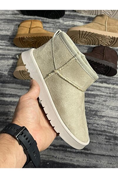 Zubiy İçi Kürklü Süet Kışlık Sıcak Tutan Kolay Giyilebilir Kız Çocuk Bot Çizme