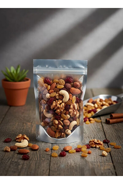 Okumuş Home ALÜMİNYUM ÖN YÜZÜ ŞEFFAF DOYPACK KİLİTLİ SAKLAMA POŞETİ 16X27 (10...