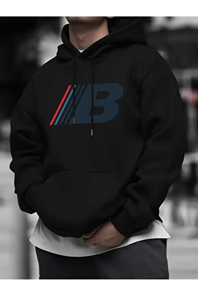 Flaubert سويت شيرت رجالي مطبوع كبير الحجم K بغطاء رأس 3 YARN