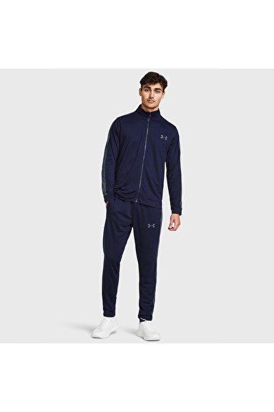 Under Armour Knit Track Erkek Lacivert Dik Yaka Eşofman Takımı