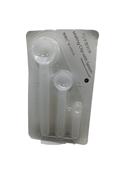 KTT Bag Clip with Measuring Spoon 3-Pack Stylishly Designed Functional Product