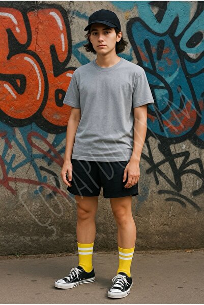 çorapdunyam 7-Pack Striped Cotton Combed College Tennis Socks