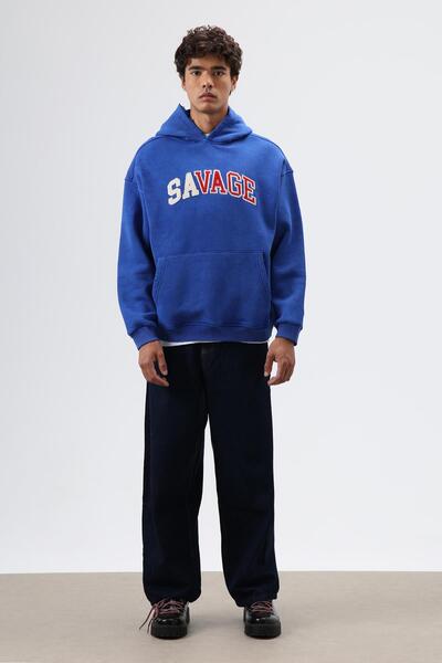 VAMOSCLO Oversize Printed Hooded Sweatshirt Saks