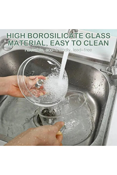 KTT Borosilicate Glass Cookware Set with Lids Stylish Design