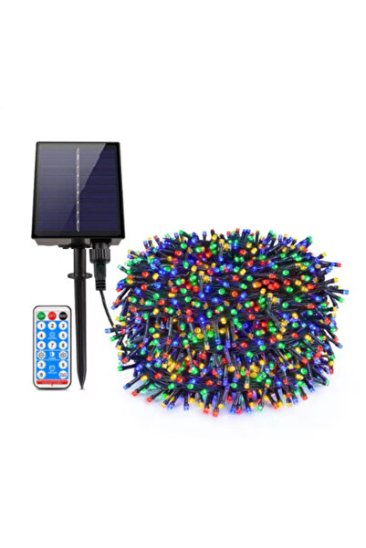 Miro Power Lumini solare de Crăciun 30 m, 300 LED-uri colorate, baterie litiu...