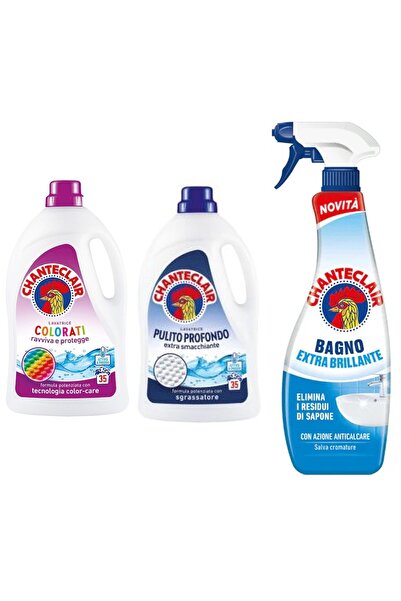 chante clair Set 3 Chanteclair Mixt: 1x lichid rufe Color, , 1575ml, 35 spalari, 1x lichid rufe curatare in profu