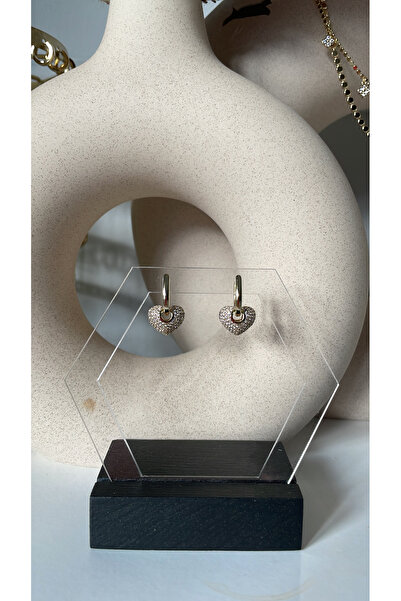 XUPING JEWELRY VİP 14k bombe kalp charmlı küpe