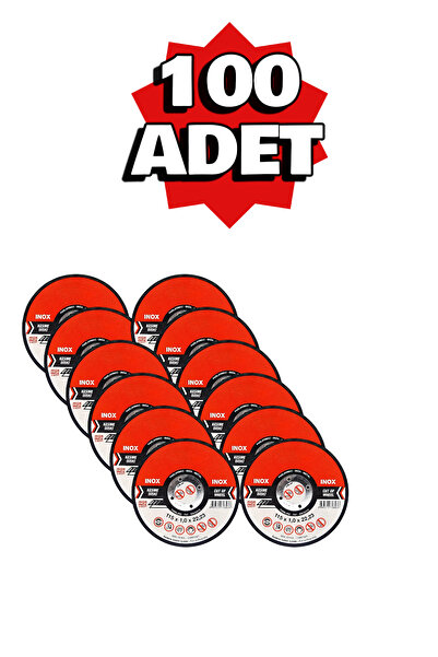 BRATİ HAND TOOLS İnox Metal Kesici Kesme Diski 115x1,0x22,23 mm İnce Taş (100...