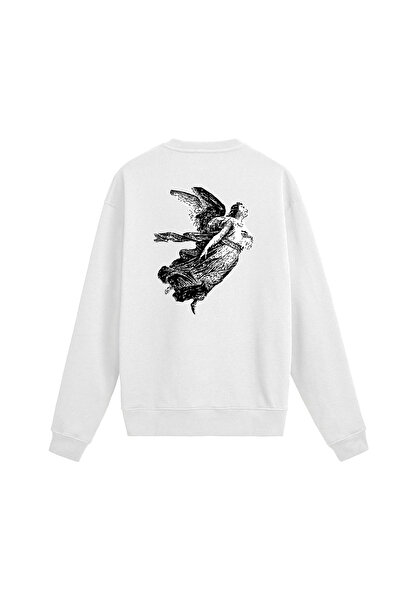 Colermi Back Printed Angel Design Sweatshirt