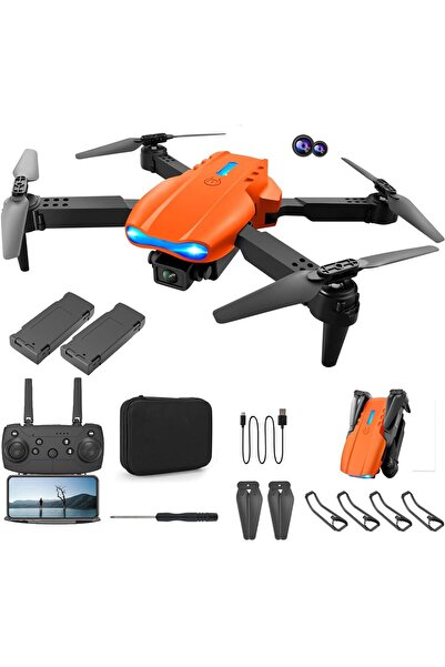MYWORLD Mini Drone with Camera RC Drone Foldable Drone with Carrying Case, 2 Batteries