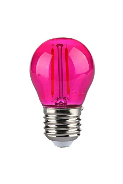 V-TAC Bec LED cu filament G45 E27 2W Roz