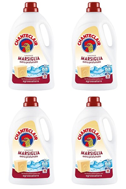 chante clair Set of 4 x Marseille liquid laundry detergent, Chanteclair, 1575ml, 35 washes