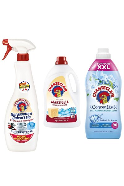 chante clair Set 3 Chanteclair Mixt: 1x universal Marsilia , 600 ml, 1x lichid rufe Marsilia, , 1575ml, 35 spalar