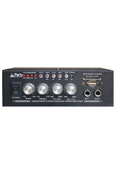 Party Amplificator Stereo Karaoke 2x25W cu Bluetooth, USB, SD, AUX și Telecom...