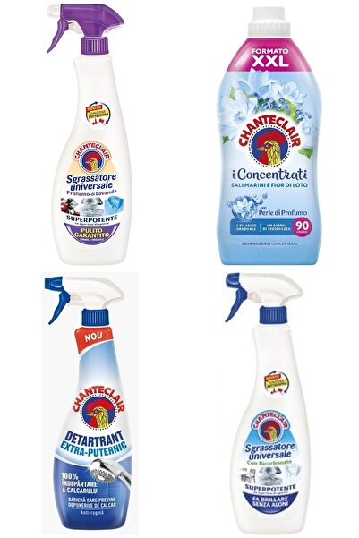 chante clair Set 4 Chanteclair Mixt: 1x universal Lavanda , 600 ml, 1x rufe Saruri Marine Flori Lotus , 1800 ml,