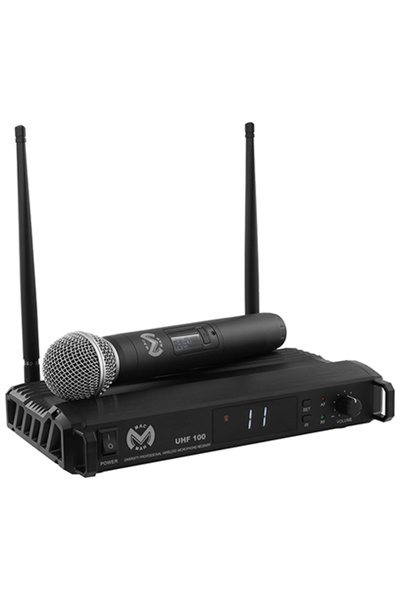 Mac Mah Set de microfoane portabile UHF fără fir W-UHF 100 M cu receptor