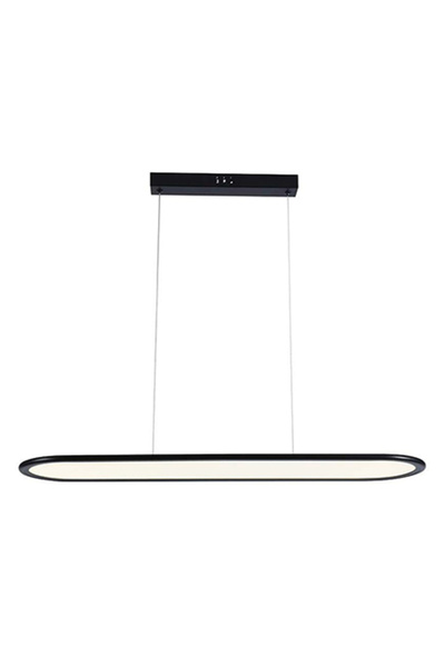 V-TAC Lustră LED 24W, Alb cald 3000K, 3000 lm, Negru, 80x100 cm