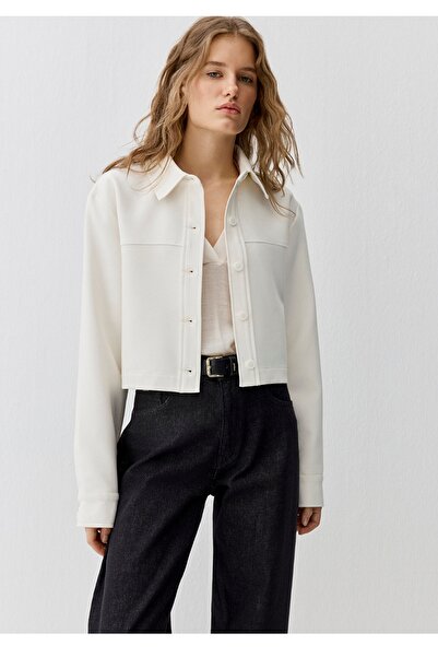 Mavi Crop Shirt (Can Be Used Like a Jacket)