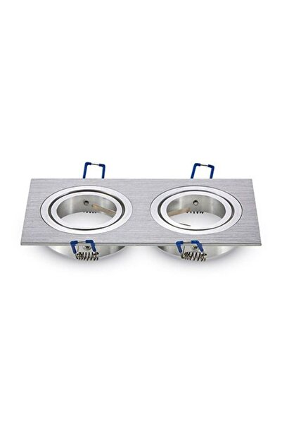 V-TAC 2x Spoturi dreptunghiulare din aluminiu GU10 pentru montaj pe tavan