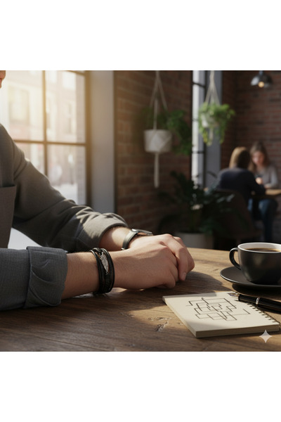 Kaan Accessoire Vector Feather Detail Free Spirit Bracelet