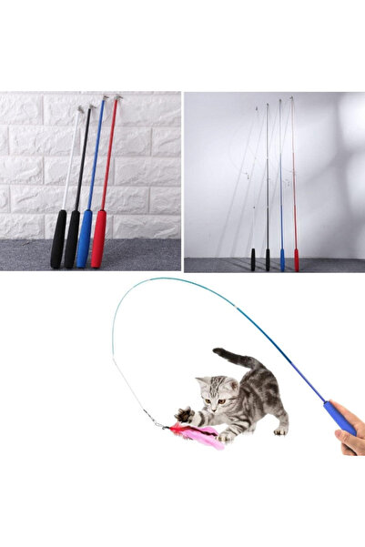 KTT Telescopic Bell and Feather Cat Toy Stylishly Designed Functional Product