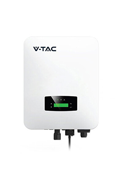 V-TAC Invertor solar hibrid de 6kW, monofazat, on-grid/off-grid, Li-Ion și pl...