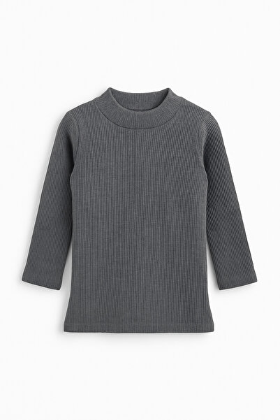 mini kanka Children 3-16 Years Old 3-Piece Thin K Ribbed Knit Knitwear Sweater Set – Comfortable and Stylish Basic Model 3 Pieces