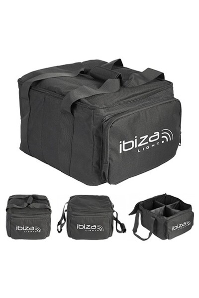 Ibiza Light Geantă de transport protectoare pentru echipament DJ cu compartim...