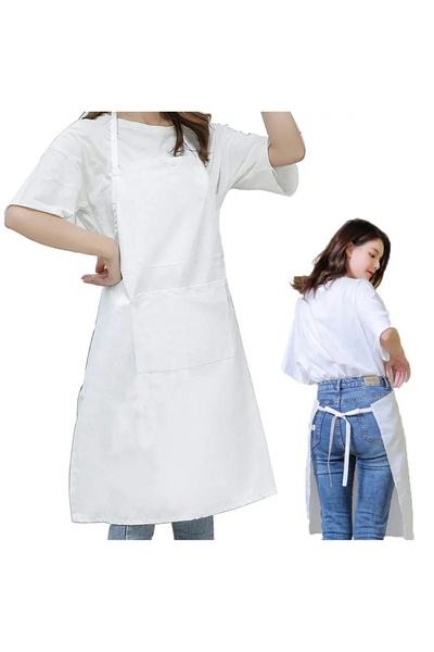 zola Kitchen apron, universal, polyester, 70x60 cm, white