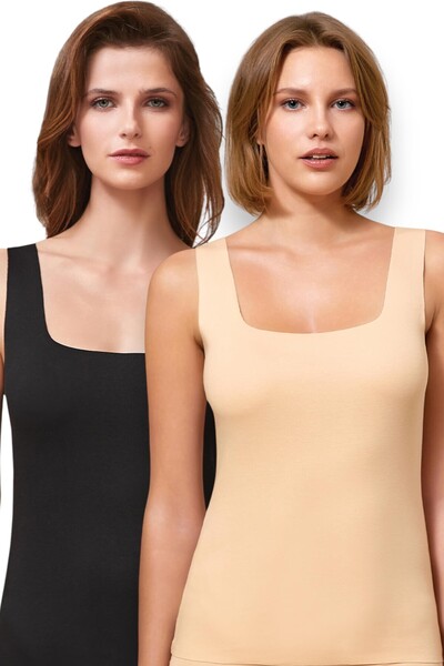 Fanilam Berrak Women's Laser Cut Non-Marking Undershirt 2 Pieces