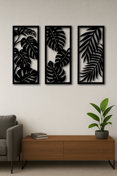 Raven “Tropic Harmony” 3’lü Metal Duvar Tablosu