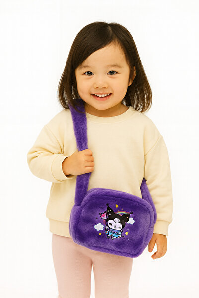 MakeWell Geantă pentru copii din pluș cu design Kuromi – Rucsac drăguț pentru...